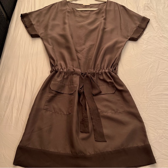 ROSSO35 100% Silk dress.  Size 46 | L | 10 - Picture 7 of 11